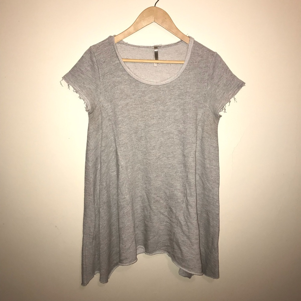 Short Sleeve Sweatshirt Tunic
